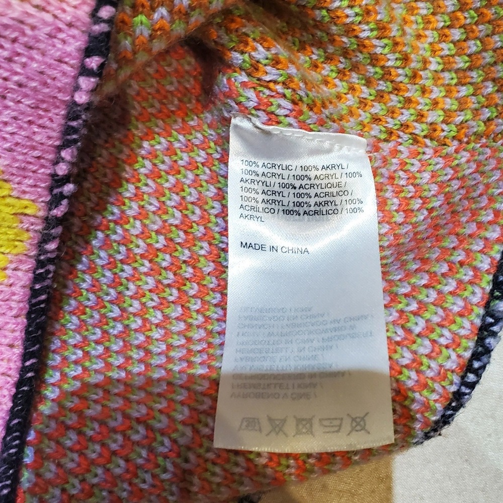 The Ragged Priest Cropped Shrunken Patch Work Knit Tank Top Sweater Vest M - Picture 5 of 6